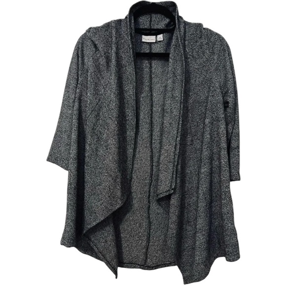 Kim Rogers Cardigan Sweater Women, Gray/Black, 3/4 Sleeve, Size Medium,P… - Picture 3 of 5